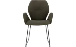 Goossens eetkamerstoel hera groen stof - 8193220-02
