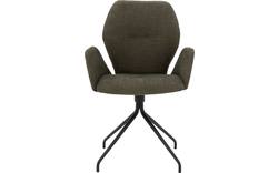 Goossens eetkamerstoel hera groen stof - 8193221-02