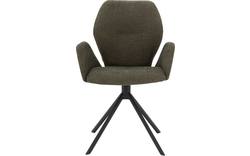 Goossens eetkamerstoel hera groen stof - 8193222-01