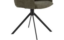 Goossens eetkamerstoel hera groen stof - 8193222-01