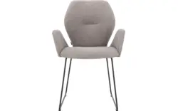 Goossens eetkamerstoel hera grijs stof - 8193223-02