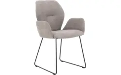 Goossens eetkamerstoel hera grijs stof - 8193223-02