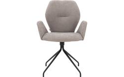 Goossens eetkamerstoel hera grijs stof - 8193224-02
