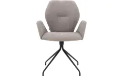Goossens eetkamerstoel hera grijs stof - 8193224-02