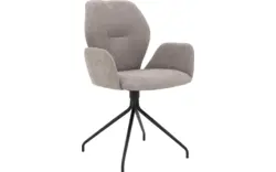 Goossens eetkamerstoel hera grijs stof - 8193224-02