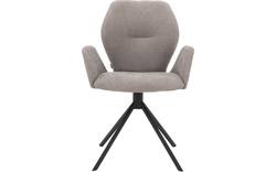 Goossens eetkamerstoel hera grijs stof - 8193225-03