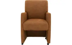 Goossens eetkamerstoel alex bruin micro leer - 8193365-02