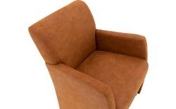 Goossens eetkamerstoel alex bruin micro leer - 8193365-02