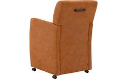 Goossens eetkamerstoel alex bruin micro leer - 8193365-08