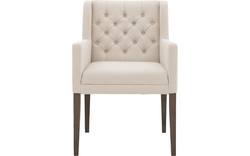 Goossens eetkamerstoel pearl wit stof - 8193980-02