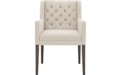 Goossens eetkamerstoel pearl wit stof - 8193980-02