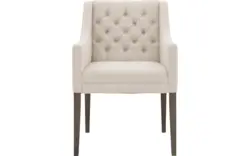 Goossens eetkamerstoel pearl wit stof - 8193981-02