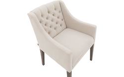 Goossens eetkamerstoel pearl wit stof - 8193981-02