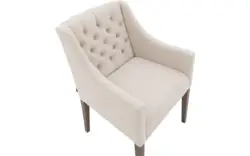 Goossens eetkamerstoel pearl wit stof - 8193981-02