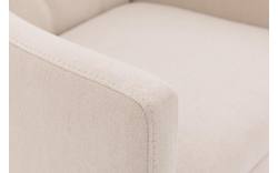 Goossens eetkamerstoel pearl wit stof - 8193981-02
