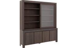Goossens buffetkast clear donker bruin eiken - 8194065-01