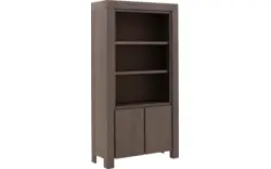 Goossens boekenkast clear donker bruin eiken - 8194069-01