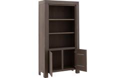 Goossens boekenkast clear donker bruin eiken - 8194069-01