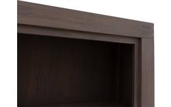 Goossens boekenkast clear donker bruin eiken - 8194069-01