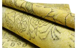 Goossens eco vloerkleed lancet geel wol - 8194359-01