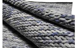 Goossens eco vloerkleed rif blauw wol - 8194362-01