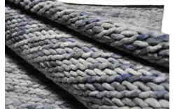 Goossens eco vloerkleed rif blauw wol - 8194362-01
