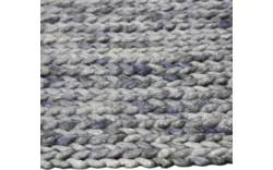 Goossens eco vloerkleed rif blauw wol - 8194362-01