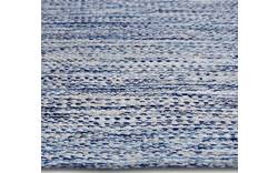 Goossens basic vloerkleed tealo blauw katoen - 8194387-01