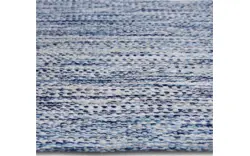 Goossens basic vloerkleed tealo blauw katoen - 8194387-01