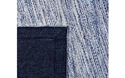 Goossens basic vloerkleed tealo blauw katoen - 8194388-01