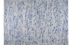 Goossens eco vloerkleed mene blauw wol - 8194398-01