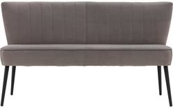 Goossens eetkamerbank rob grijs stof - 8195349-02