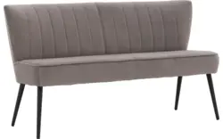 Goossens eetkamerbank rob grijs stof - 8195349-02