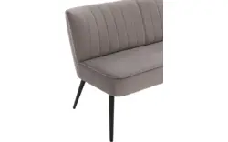 Goossens eetkamerbank rob grijs stof - 8195349-02