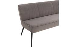 Goossens eetkamerbank rob grijs stof - 8195350-02
