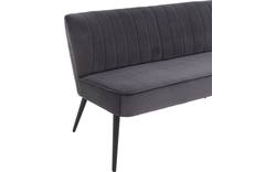 Goossens eetkamerbank rob grijs stof - 8195352-02