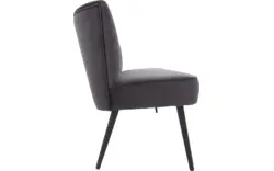 Goossens eetkamerbank rob grijs stof - 8195352-02