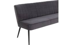 Goossens eetkamerbank rob grijs stof - 8195353-02