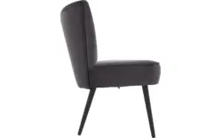 Goossens eetkamerbank rob grijs stof - 8195353-02