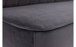 Goossens eetkamerbank rob grijs stof - 8195353-02