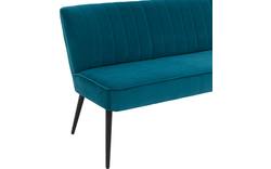 Goossens eetkamerbank rob blauw stof - 8195354-02