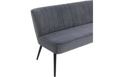 Goossens eetkamerbank rob blauw stof - 8195355-02
