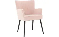 Goossens eetkamerstoel rob roze stof - 8195381-01