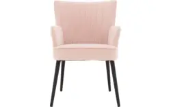 Goossens eetkamerstoel rob roze stof - 8195381-01