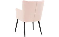 Goossens eetkamerstoel rob roze stof - 8195381-03