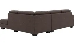 Goossens hoekbank n joy divana bruin stof - 8195431-01