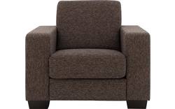 Goossens fauteuil n joy divana bruin stof - 8195434-02