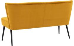 Goossens eetkamerbank rob geel stof - 8195921-03