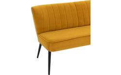 Goossens eetkamerbank rob geel stof - 8195921-02