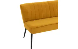 Goossens eetkamerbank rob geel stof - 8195921-02